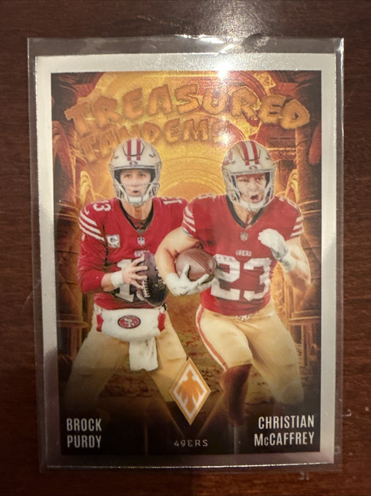 2024 Panini Phoenix - Treasured Tandems Christian McCaffrey, Brock Purdy #TT-SF