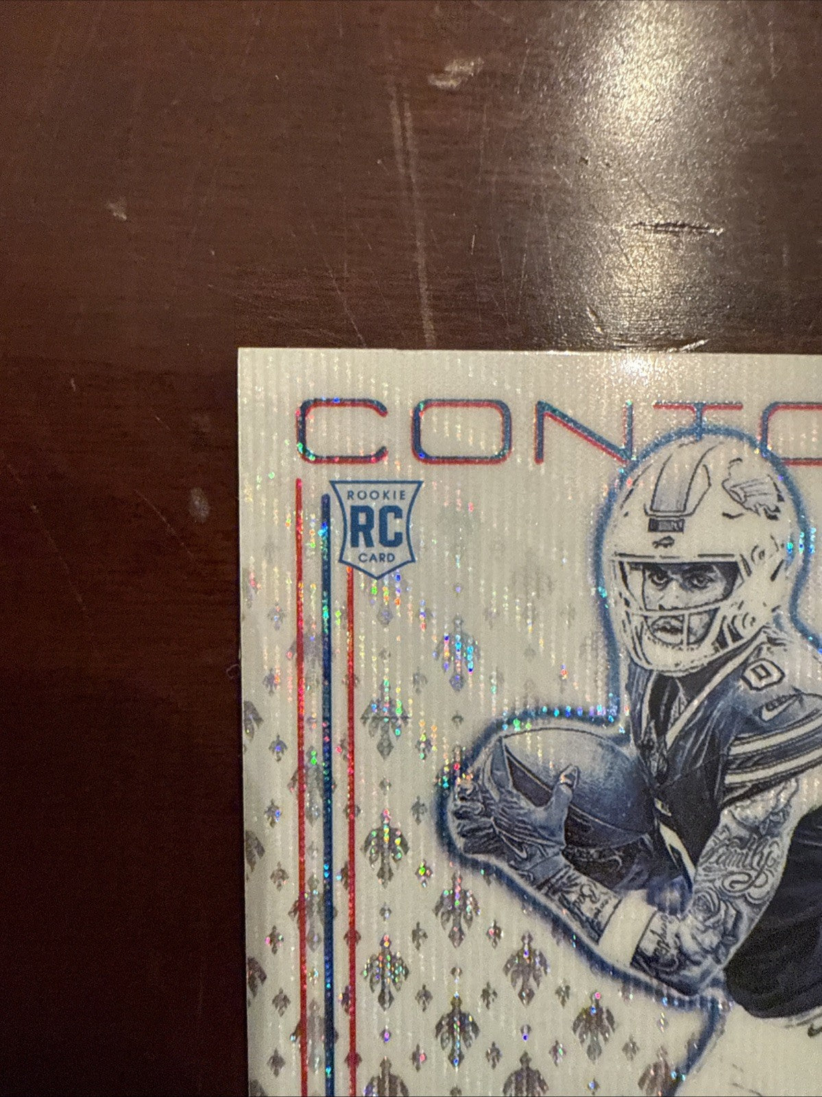 2024 Panini Phoenix KEON COLEMAN #CON-KCN RC Rookie Contours Silver Wave Bills