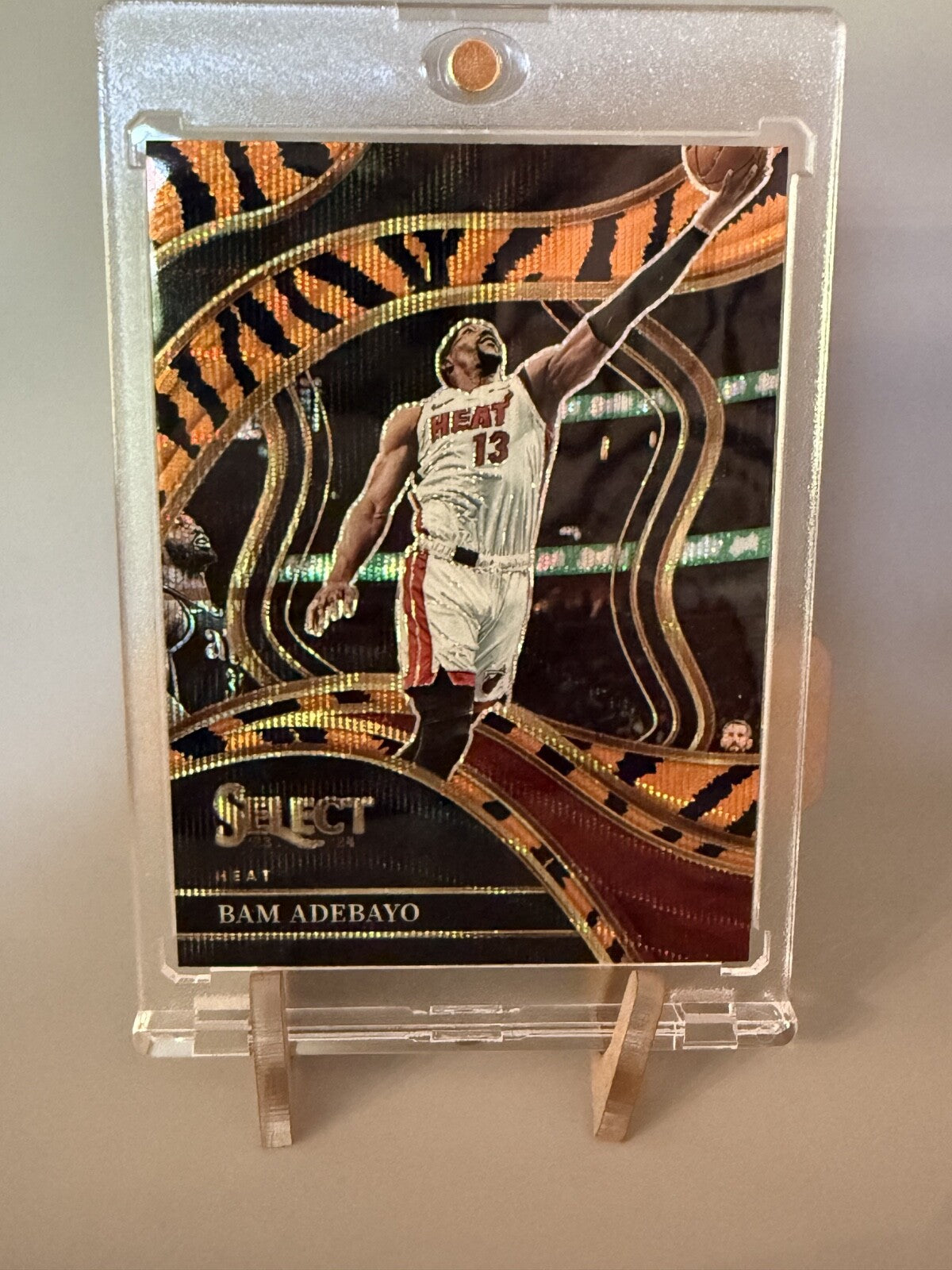 2023 Panini Select Tiger Prizm Courtside #259 Bam Adebayo SP Case Hit