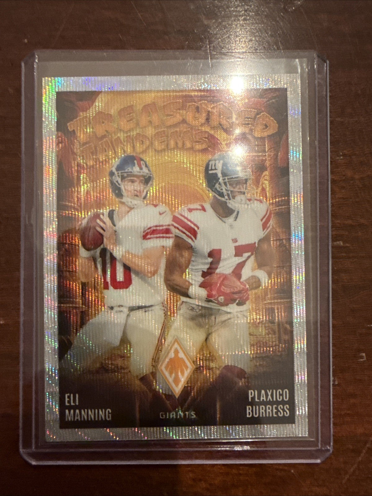2024 Phoenix ELI MANNING & PLAXICO BURRESS #TT-NYG Treasured Tandems WAVE