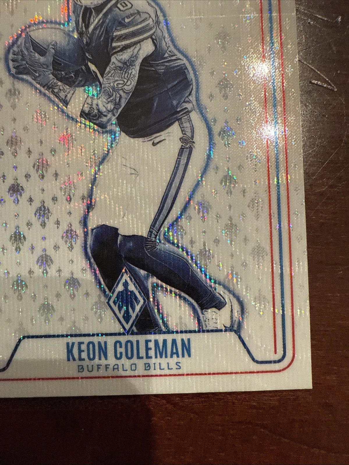 2024 Panini Phoenix KEON COLEMAN #CON-KCN RC Rookie Contours Silver Wave Bills