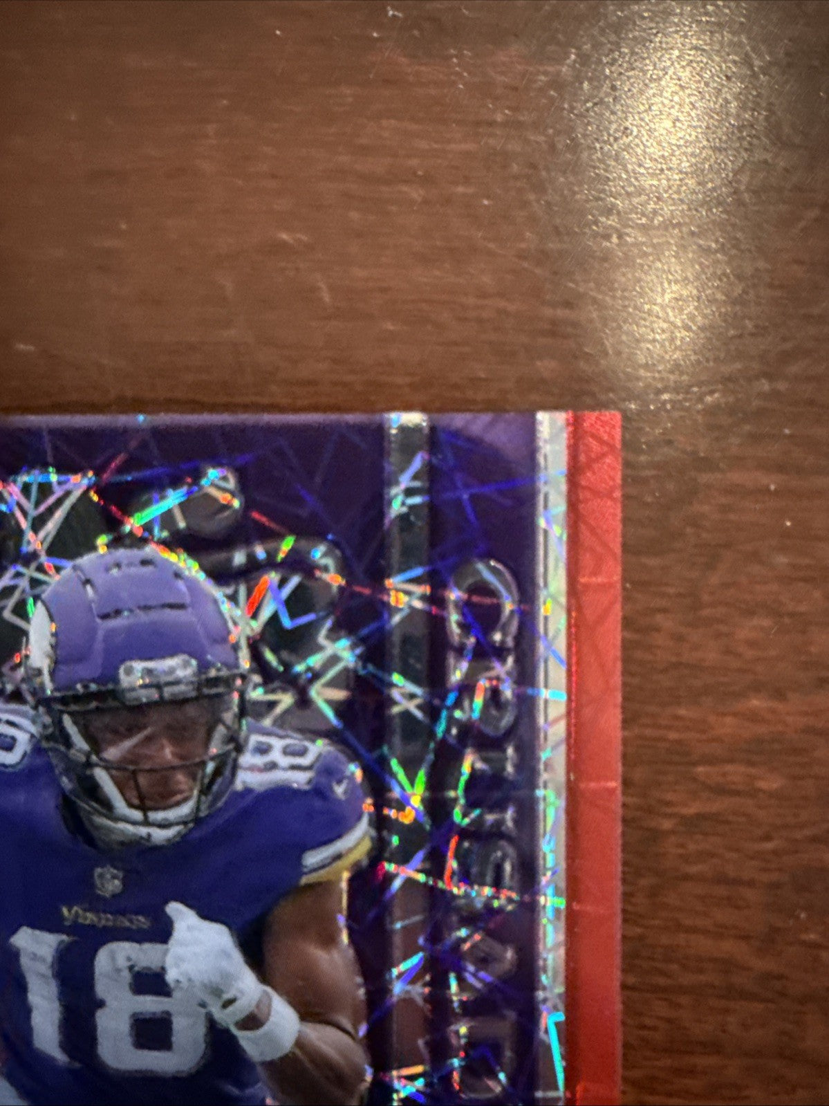 2023 Rookies & Stars Justin Jefferson Crusade Red Laser Holo