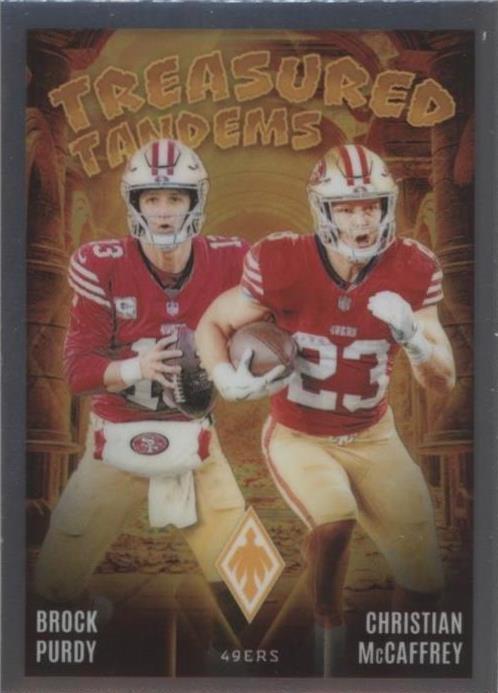 2024 Panini Phoenix - Treasured Tandems Christian McCaffrey, Brock Purdy #TT-SF
