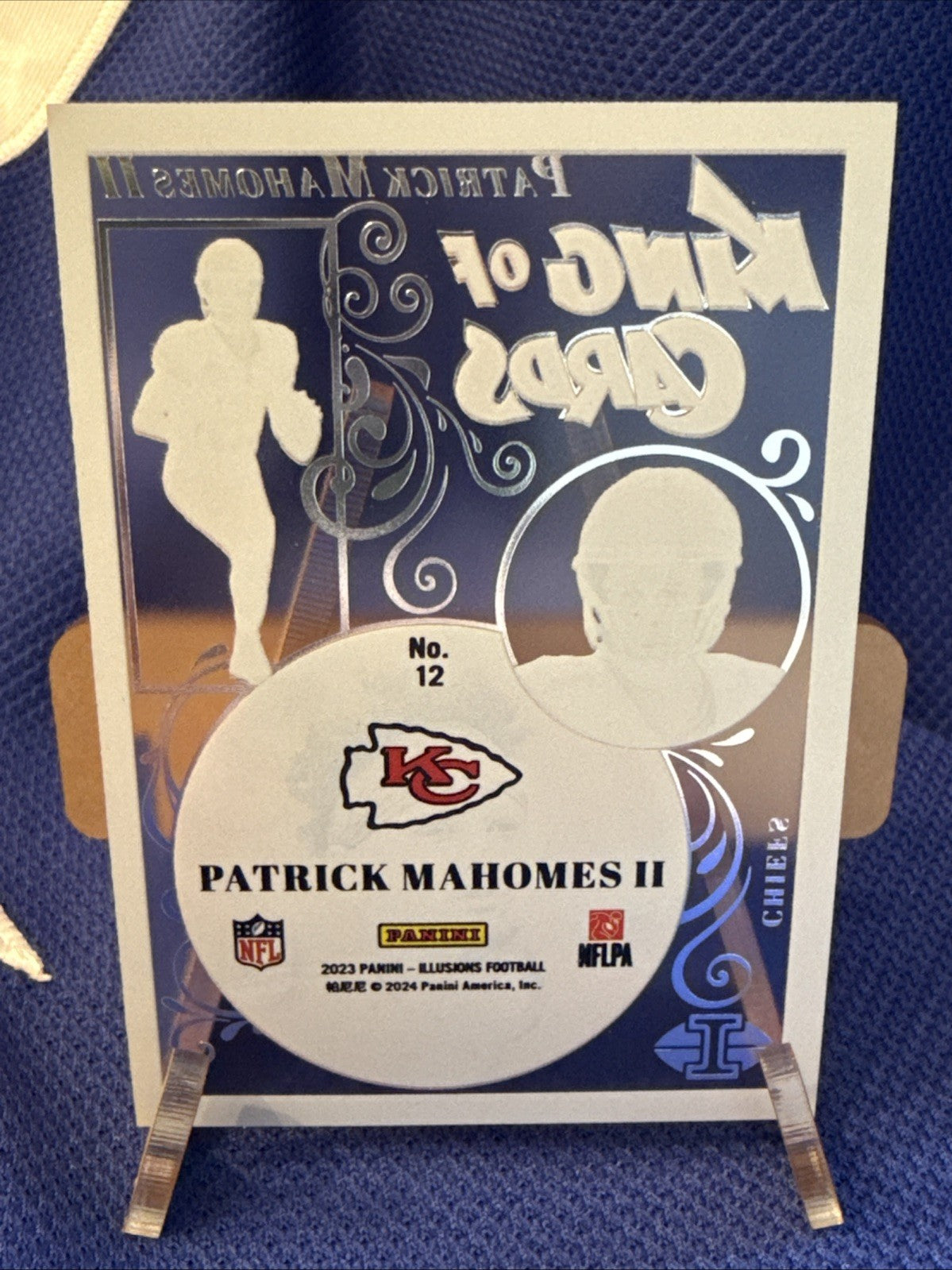 2023 Panini Illusions- King Of Cards #12 Patrick Mahomes II- Kansas City Chiefs