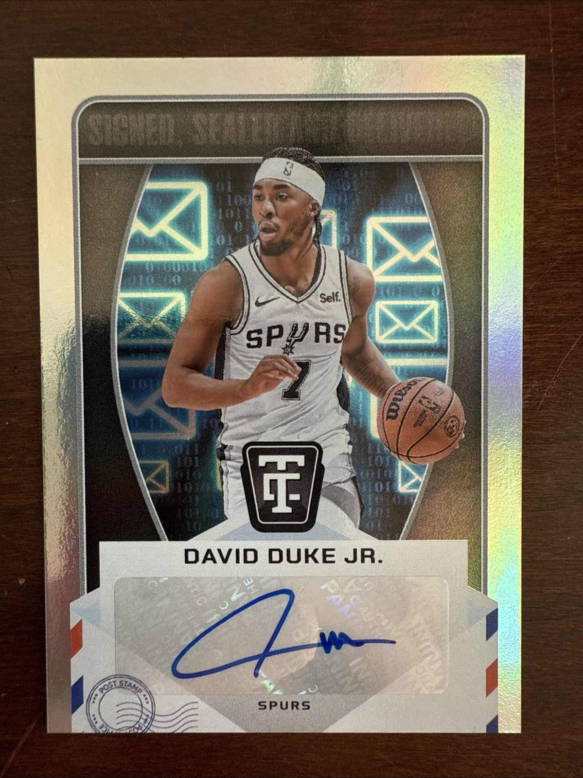 2024-25 Totally Certified David Duke Jr. Signed, Sealed and Delivered Auto #7