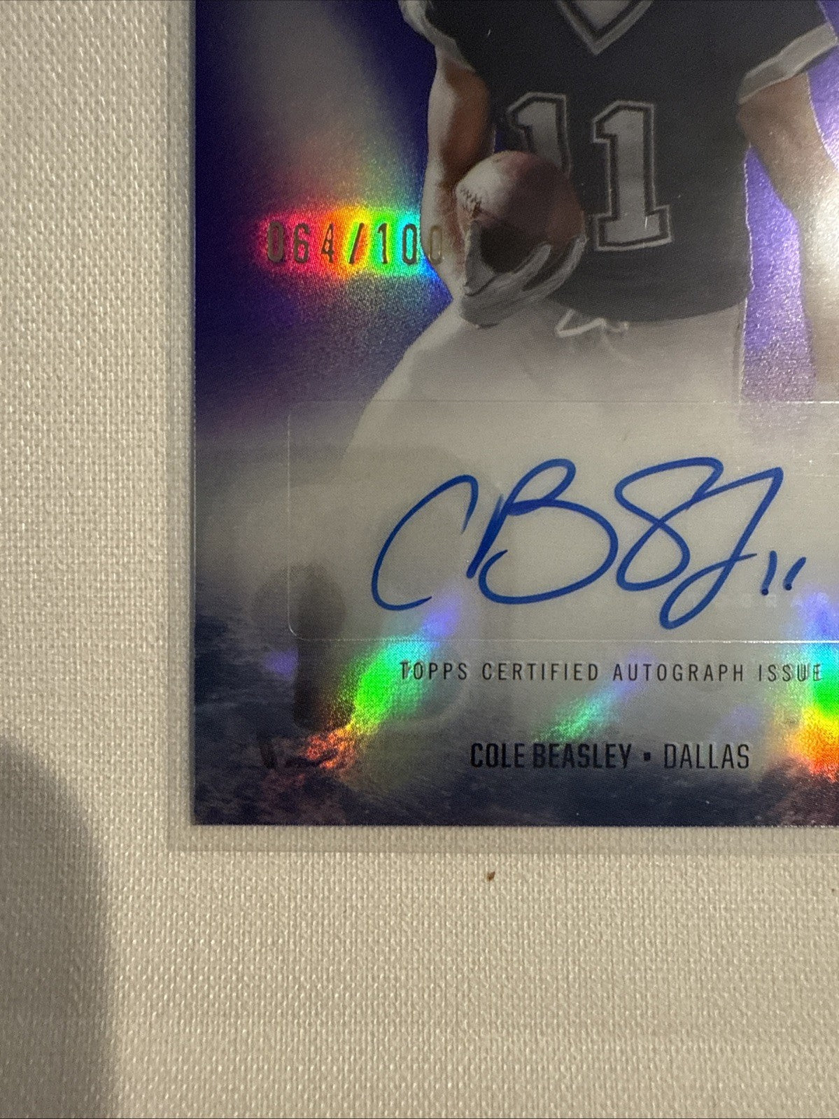 2025 Topps Signature Class – Cole Beasley #PI – CB Preeminent Ink 33/100