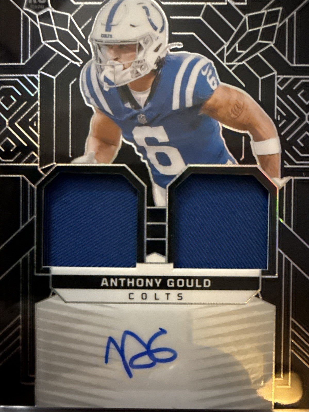2024 Obsidian Jumbo BLACK FOTL Anthony Gould RPA ROOKIE PATCH AUTO /299