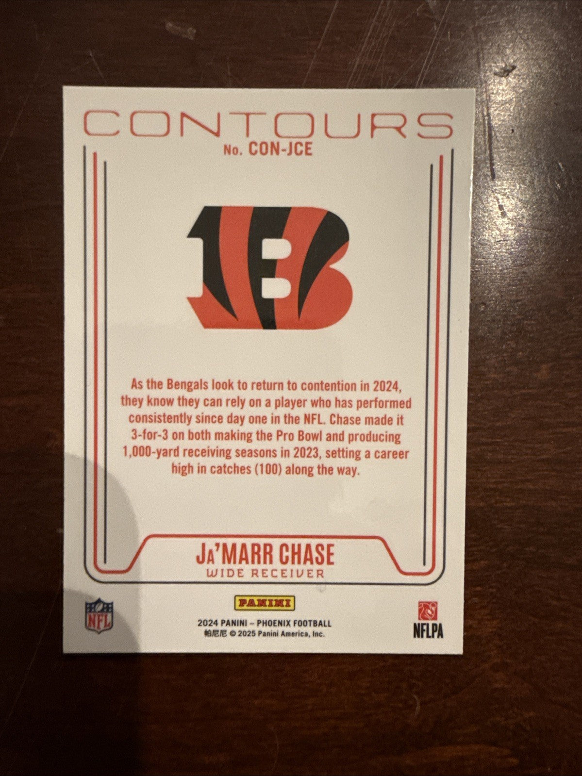 2024 Panini Phoenix - Contours Ja'Marr Chase #CON-JCE