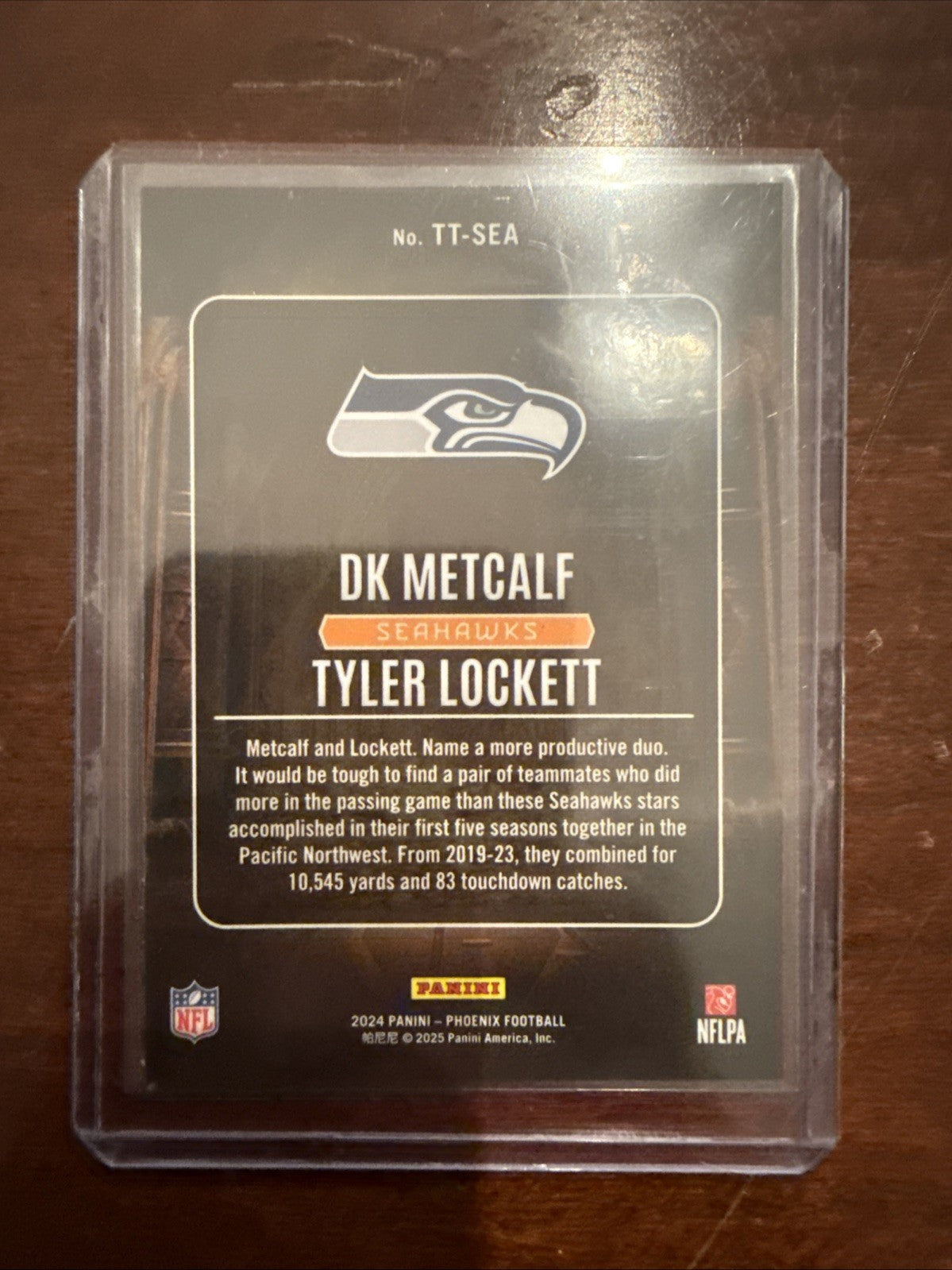 DK Metcalf Tyler Lockett 2024 Phoenix Treasured Tandems Silver Wave