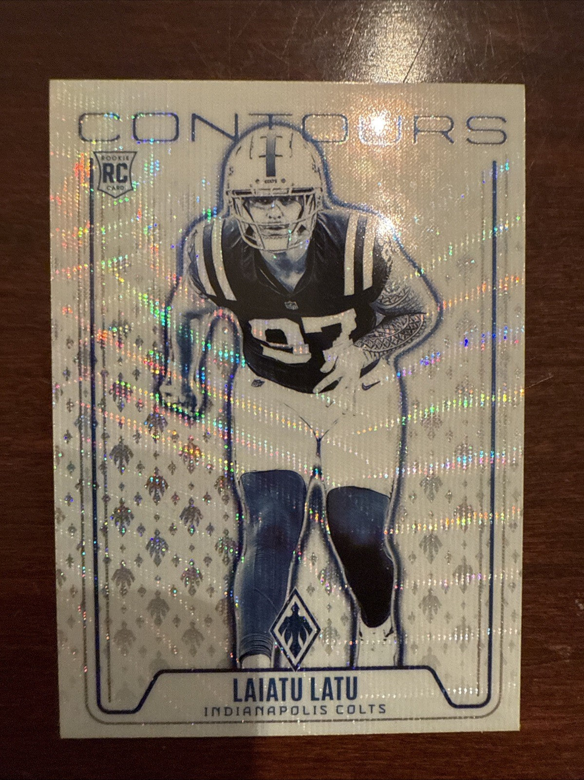 2024 Panini Phoenix - Laiatu Latu #CON-LLU Contours Wave (RC) - Colts